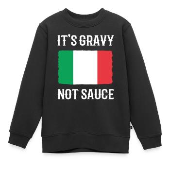 Italie Italie Italien Drapeau italien - Sweat Premium enfant bio - noir - Devant - AI Model Kid Female (0cm)