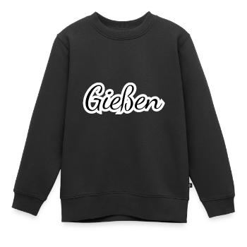 Gießen - Textdesign mit Stadtnamen - Kinder Premium Organic Sweatshirt - Schwarz - Vorne - AI Model Kid Female (0cm)