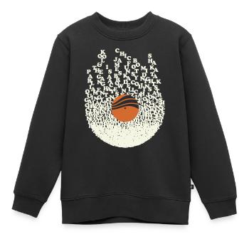 Funky Vinyl - Sweat Premium enfant bio - noir - Devant - AI Model Kid Female (0cm)