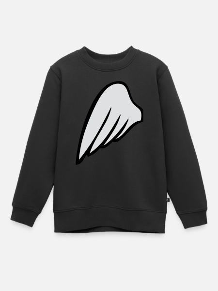 leftwing - Sweat Premium enfant bio - noir