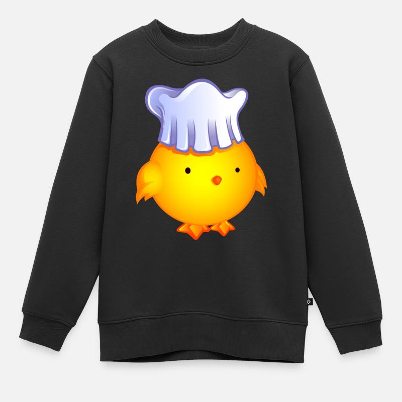 poussin cuisinier.png - Sweat Premium enfant bio - noir