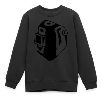 Welding Helmet - Sweat Premium enfant bio - noir - Devant - AI Model Kid Female (0cm)