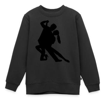 Tango - Sweat Premium enfant bio - noir - Devant - AI Model Kid Female (0cm)
