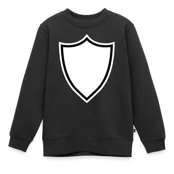 Wappen - Kinder Premium Organic Sweatshirt - Schwarz - Vorne - AI Model Kid Female (0cm)