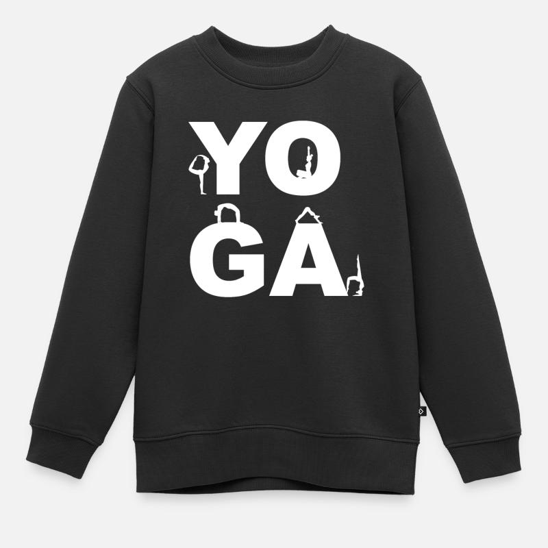 yoga - Sweat Premium enfant bio - noir