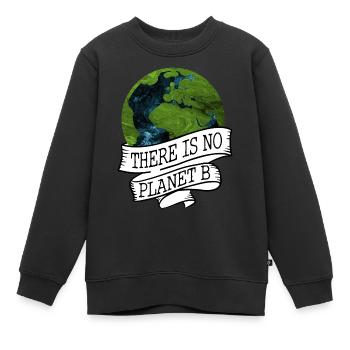 NO PLANET B - Sweat Premium enfant bio - noir - Devant - AI Model Kid Female (0cm)