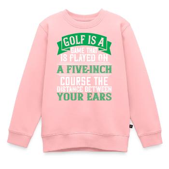 Golfer Golf Golfschläger Putter Handicap Geschenk - Kinder Premium Organic Sweatshirt - Rosa - Vorne - AI Model Kid Female (0cm)