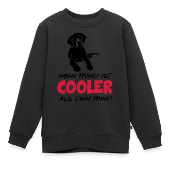 Baby Kind Cooler Hund - Kinder Premium Organic Sweatshirt - Schwarz - Vorne - AI Model Kid Female (0cm)