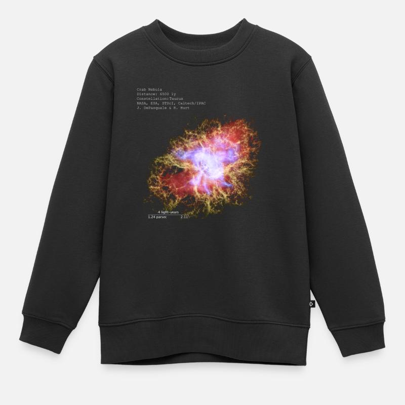 Crab Nebula - Sweat Premium enfant bio - noir
