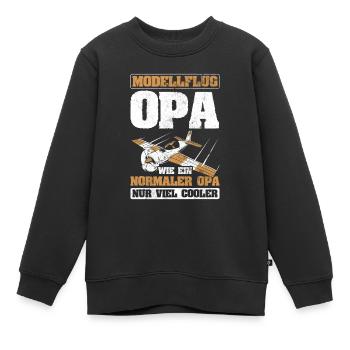 Modellflug - Kinder Premium Organic Sweatshirt - Schwarz - Vorne - AI Model Kid Female (0cm)
