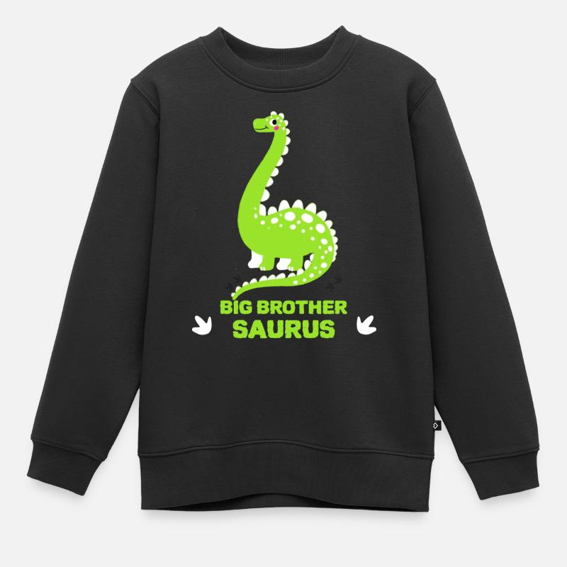 Big Brother Saurus - Sweat Premium enfant bio - noir