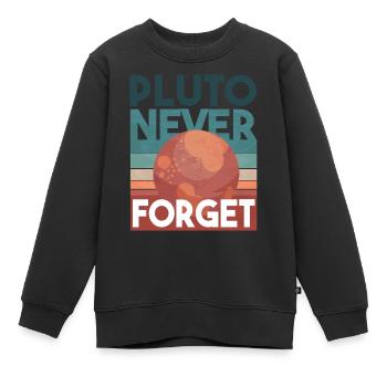 Pluto never Forget - Kinder Premium Organic Sweatshirt - Schwarz - Vorne - AI Model Kid Female (0cm)