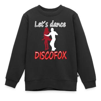Discofox danse danse dansante couple de danse cadeau - Sweat Premium enfant bio - noir - Devant - AI Model Kid Female (0cm)