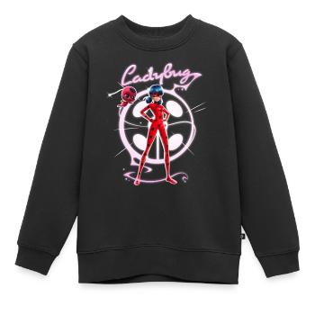 Miraculous Ladybug Mit Tikki - Kinder Premium Organic Sweatshirt - Schwarz - Vorne - AI Model Kid Female (0cm)