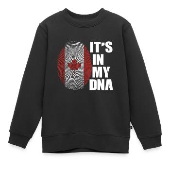 Kanada - Kinder Premium Organic Sweatshirt - Schwarz - Vorne - AI Model Kid Female (0cm)