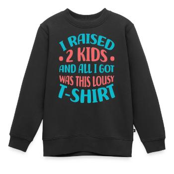 Mutter - Kinder Premium Organic Sweatshirt - Schwarz - Vorne - AI Model Kid Female (0cm)