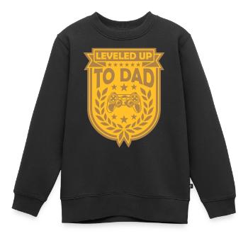 Enfant né De niveau supérieur - Sweat Premium enfant bio - noir - Devant - AI Model Kid Female (0cm)