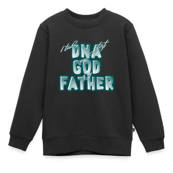 I Took A DNA Test And God Is My Father 12 - Kinder Premium Organic Sweatshirt - Schwarz - Vorne - AI Model Kid Female (0cm)