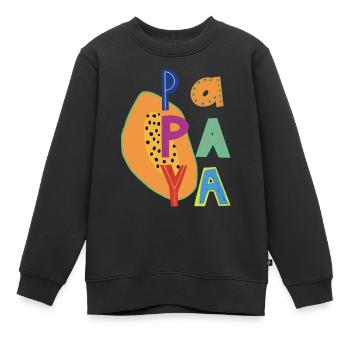 Papaya - Kinder Premium Organic Sweatshirt - Schwarz - Vorne - AI Model Kid Female (0cm)