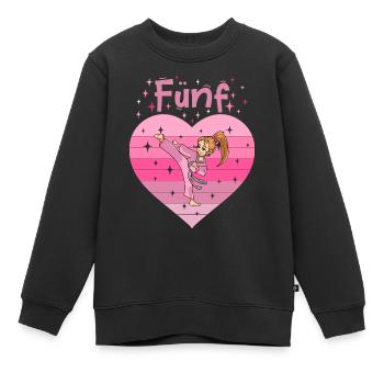 5. Geburtstag Tochter Mädchen Kampfsport Judo - Kinder Premium Organic Sweatshirt - Schwarz - Vorne - AI Model Kid Female (0cm)