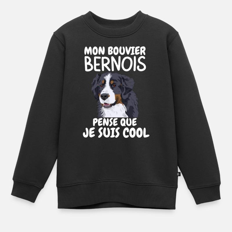 bouvier bernois 2 - Sweat Premium enfant bio - noir