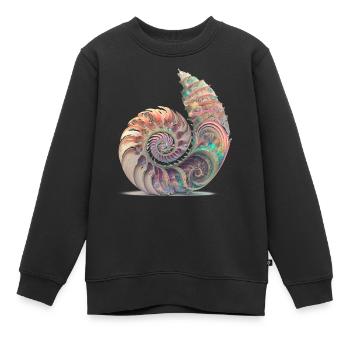 Nautilus Meerestiere Geschenkidee Tiere Tierschutz - Kinder Premium Organic Sweatshirt - Schwarz - Vorne - AI Model Kid Female (0cm)