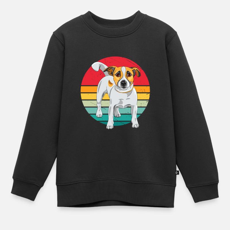Jack Russel Terrier - Sweat Premium enfant bio - noir