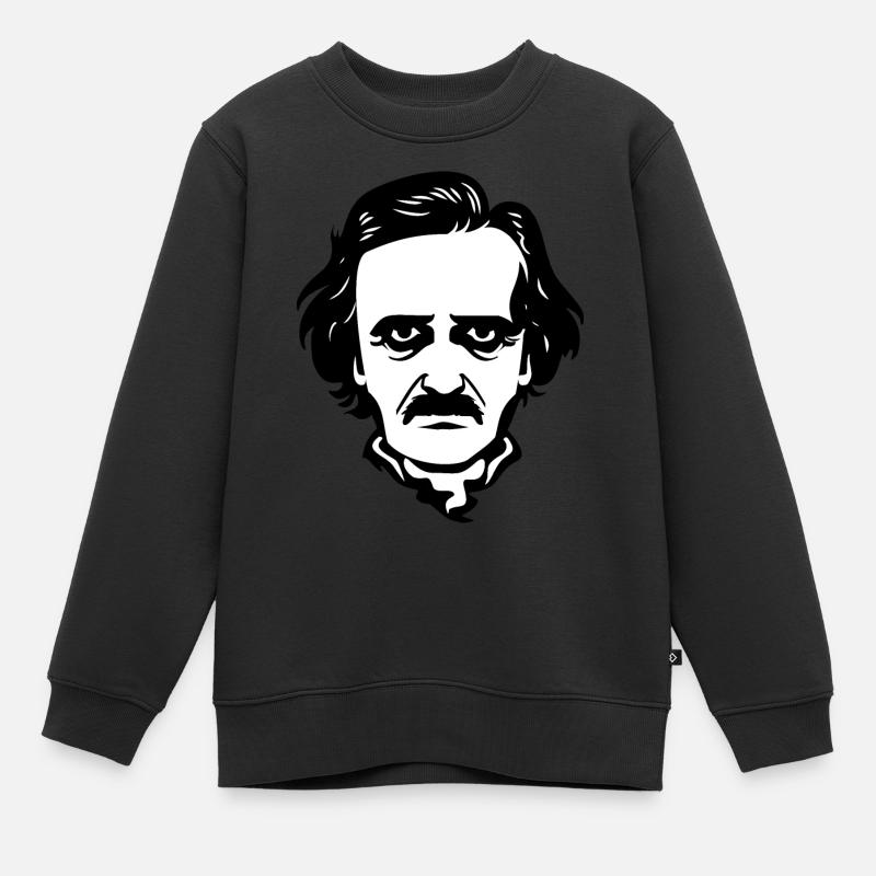 Edgar Allan Poe - Sweat Premium enfant bio - noir