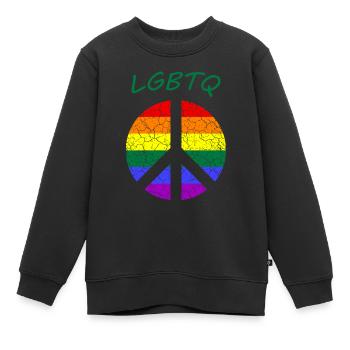 Pride Month - Love is Love - Kinder Premium Organic Sweatshirt - Schwarz - Vorne - AI Model Kid Female (0cm)