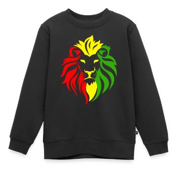 Reggae Musik jahman Black Music r&b Geschenkidee - Kinder Premium Organic Sweatshirt - Schwarz - Vorne - AI Model Kid Female (0cm)