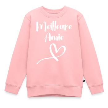 Meilleure Amie - Sweat Premium enfant bio - rose - Devant - AI Model Kid Female (0cm)