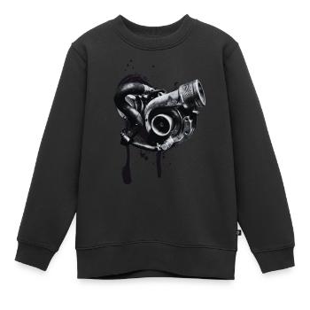 Turboherz Graffiti - Kinder Premium Organic Sweatshirt - Schwarz - Vorne - AI Model Kid Female (0cm)