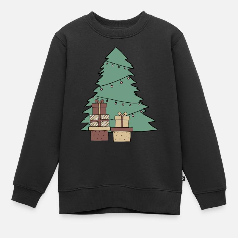 Arbre cadeau - Sweat Premium enfant bio - noir