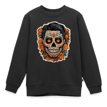 Day Of The Dead I Sugar Skull I Dia De Los Muertos - Kinder Premium Organic Sweatshirt - Schwarz - Vorne - AI Model Kid Female (0cm)