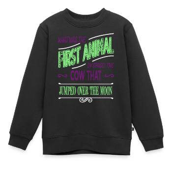 birthday gift astrology spaceship gift colors - Kinder Premium Organic Sweatshirt - Schwarz - Vorne - AI Model Kid Female (0cm)