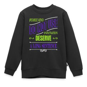 Livres de blagues Déclaration Dictons de bicyclette Blog de romancier - Sweat Premium enfant bio - noir - Devant - AI Model Kid Female (0cm)