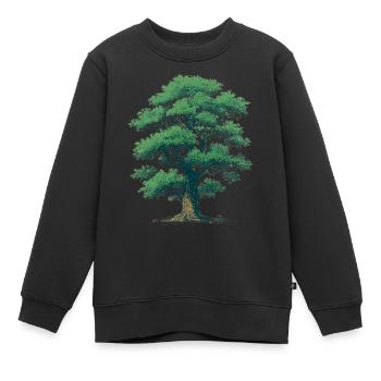 Arbre - Sweat Premium enfant bio - noir - Devant - AI Model Kid Female (0cm)