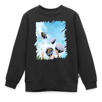 Remise des diplômes de la classe 2024 Fête de remise des diplômes du lycée - Sweat Premium enfant bio - noir - Devant - AI Model Kid Female (0cm)