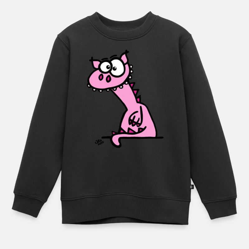 Le dragon - Sweat Premium enfant bio - noir