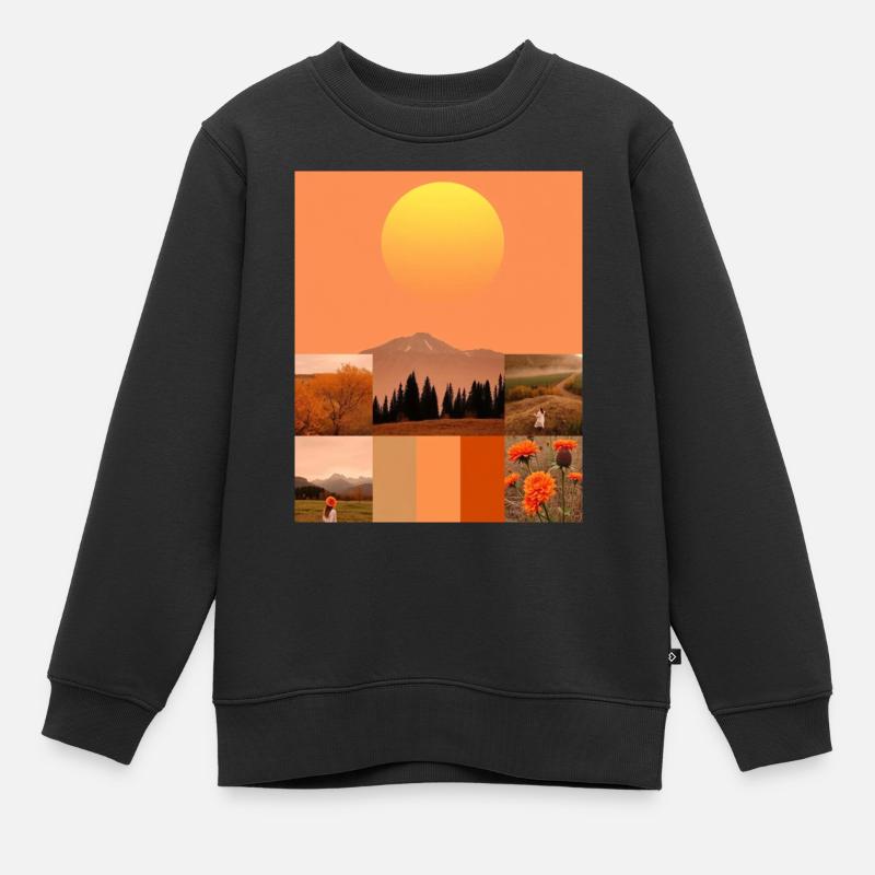 Sunsets. - Kids Premium Organic Sweatshirt - black