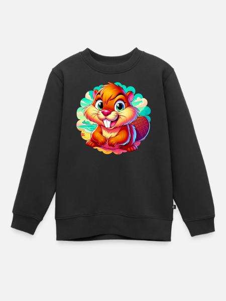 Bieber - Kinder Premium Organic Sweatshirt - Schwarz