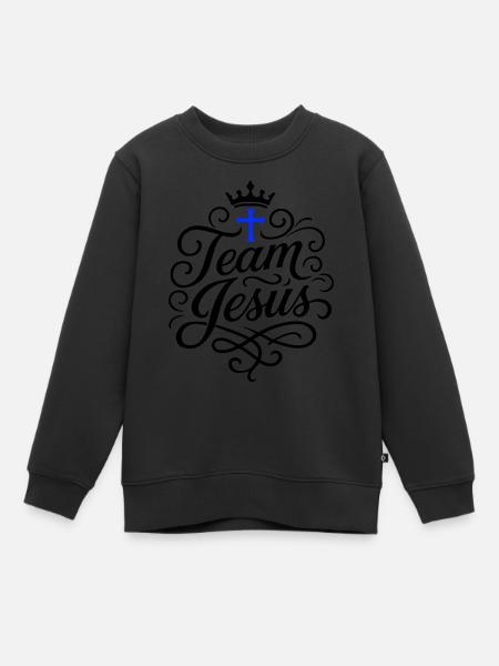 Équipe de la Croix de Jésus - Sweat Premium enfant bio - noir