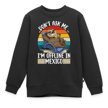 Vacances au Mexique - Sweat Premium enfant bio - noir - Devant - AI Model Kid Female (0cm)
