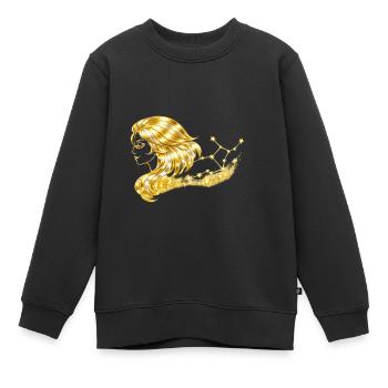 Sternzeichen Jungfrau - Kinder Premium Organic Sweatshirt - Schwarz - Vorne - AI Model Kid Female (0cm)