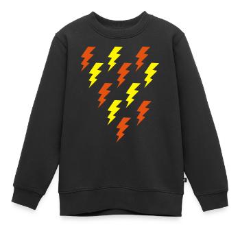 blitz - Kinder Premium Organic Sweatshirt - Schwarz - Vorne - AI Model Kid Female (0cm)