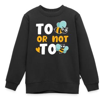 Biene oder nicht Biene - Kinder Premium Organic Sweatshirt - Schwarz - Vorne - AI Model Kid Female (0cm)