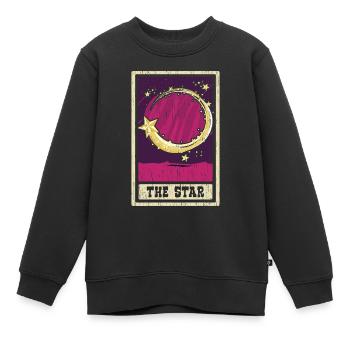 La divination du chaman de la carte de tarot étoilé - Sweat Premium enfant bio - noir - Devant - AI Model Kid Female (0cm)
