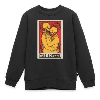 La carte de tarot aimant Chaman Fortune Telling - Sweat Premium enfant bio - noir - Devant - AI Model Kid Female (0cm)
