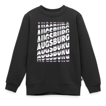 Augsburg Allemagne City Font Skyline Accueil - Sweat Premium enfant bio - noir - Devant - AI Model Kid Female (0cm)