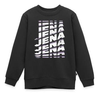 Jena Allemagne City Font Skyline Accueil - Sweat Premium enfant bio - noir - Devant - AI Model Kid Female (0cm)